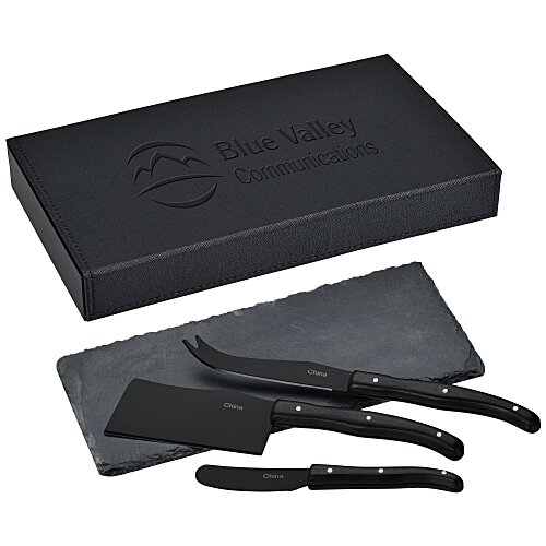Modena Black Cheese & Serving Set Main Image