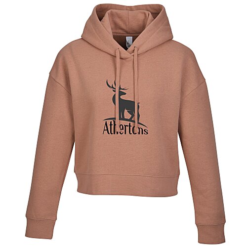 Ultimate 8.3 oz. CVC Fleece Cropped Hoodie - Ladies' - Screen Main Image