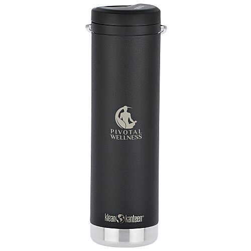 Klean Kanteen TKWide Vacuum Bottle with Straw Lid - 20 oz. - Laser Engraved Main Image