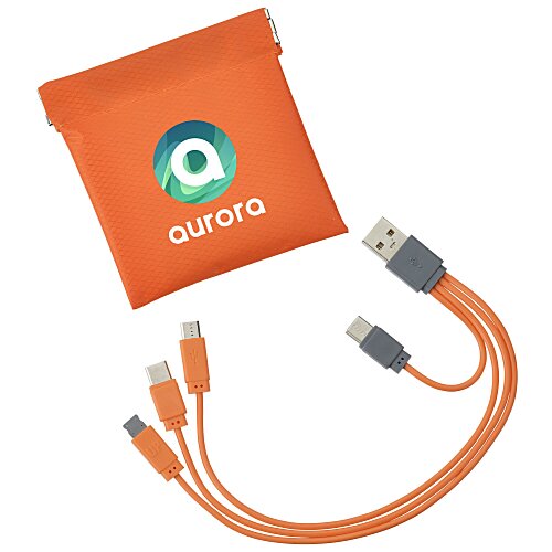 Colorful USB-C Charging Cable Pouch Main Image