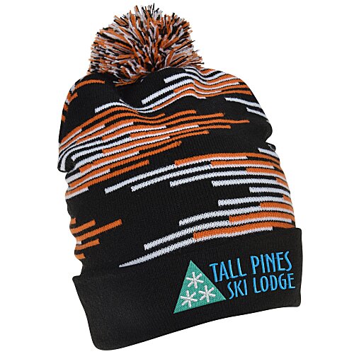 Bar Pom Pom Beanie Main Image