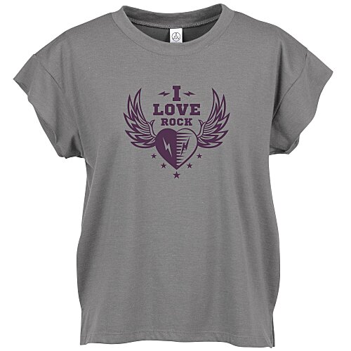 Alternative Modal Tri-Blend Raw Edge Muscle T-Shirt - Ladies' Main Image