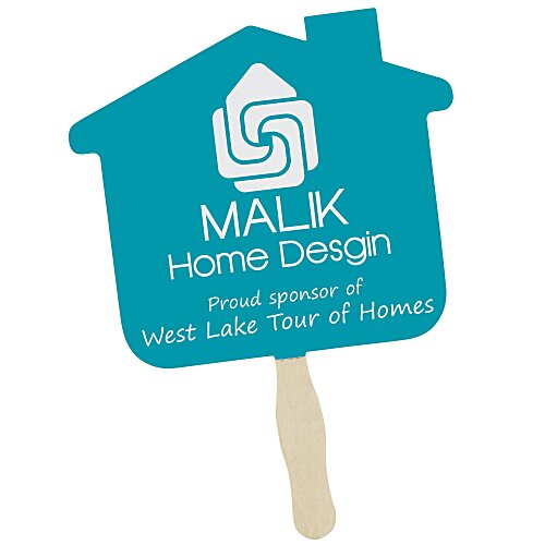 Kraft Back Hand Fan - House Main Image