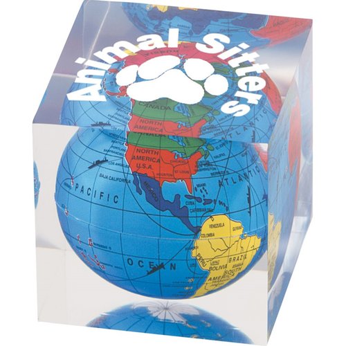 Globe Paperweight - Square Main Image