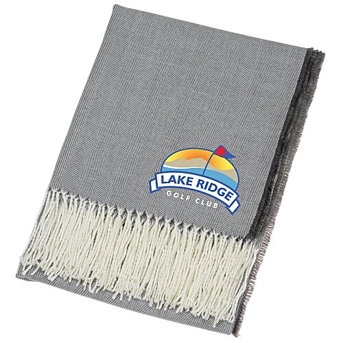 Herringbone Fringe Blanket Main Image