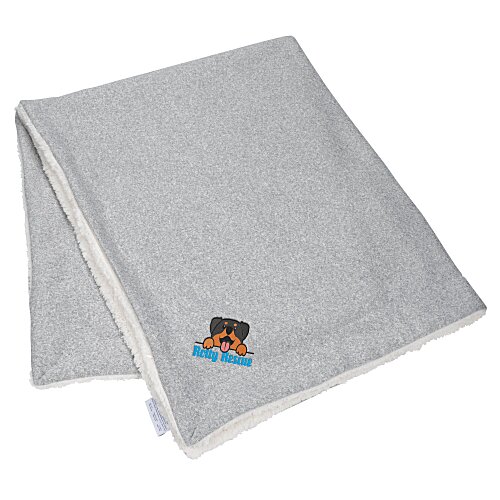 Aspen Sweater Knit Sherpa Throw Main Image