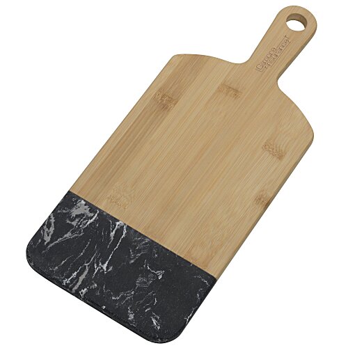 Notch Bamboo & Marble Cutting Board Main Image