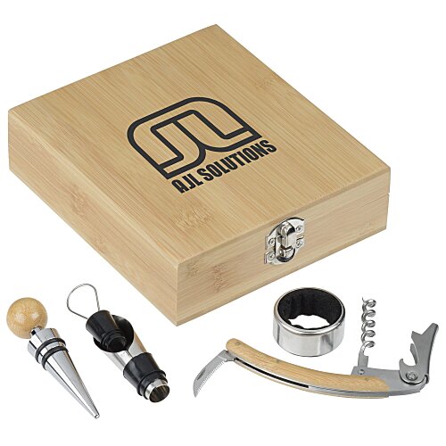 Cane 4-Piece Bamboo Wine Tool Set Main Image