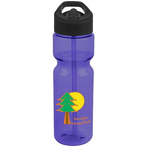 Olympian Bottle with Flip Straw Lid - 28 oz - Full Color Main Image