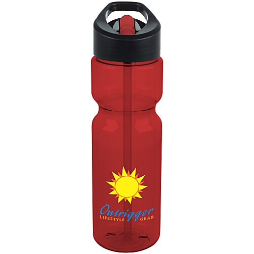 Olympian Bottle with Two-Tone Flip Straw Lid - 28 oz - Full Color Main Image