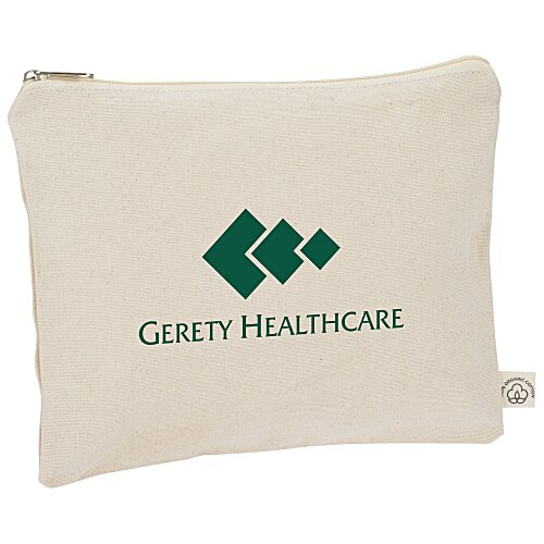 Organic Cotton Zippered Pouch Main Image