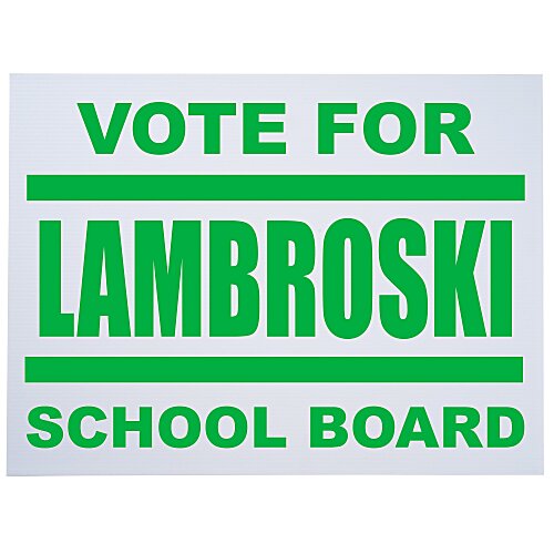 Corrugated Plastic Yard Sign Graphic - 18" x 24" - 24 hr Main Image