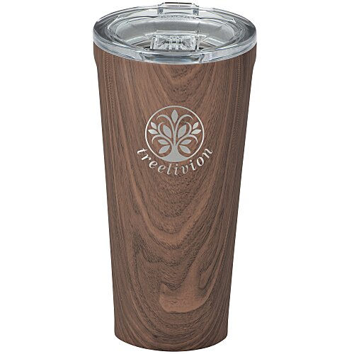 Corkcicle Vacuum Tumbler - 16 oz. - Wood - Laser Engraved - 24 hr Main Image