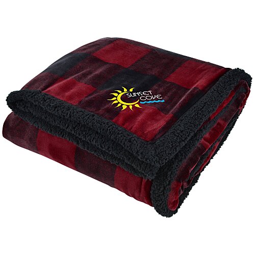 Woodland Plaid Throw Blanket Main Image
