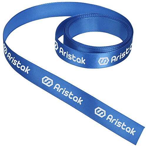 Imprinted Soft Polyester Ribbon - 5/8" Main Image