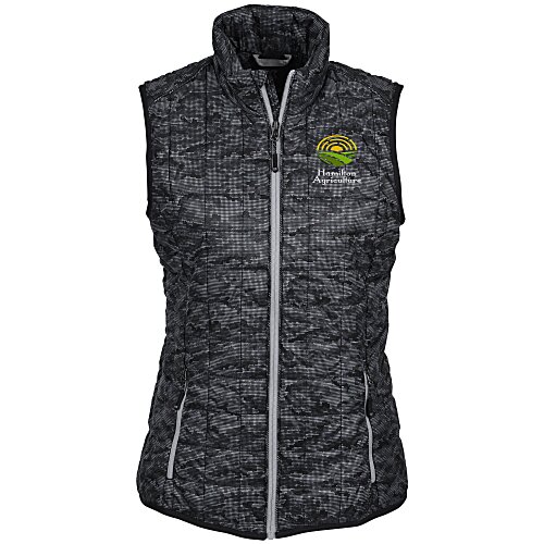 Cutter & Buck Rainier Primaloft Insulated Printed Puffer Vest - Ladies' Main Image