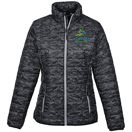 Cutter & Buck Rainier Primaloft Insulated Printed Puffer Jacket - Ladies' Main Image