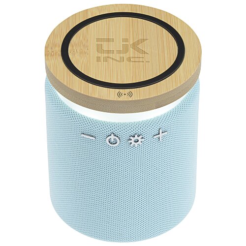 Ultra Sound Speaker with Bamboo Wireless Charger Main Image