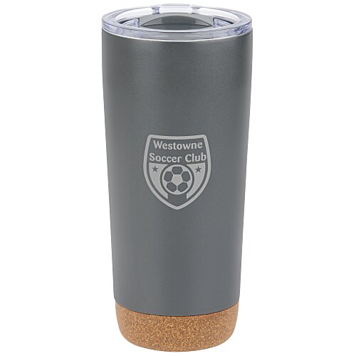 Austin Vacuum Tumbler with Cork Bottom - 20 oz. - Laser Engraved Main Image