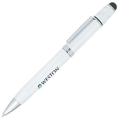 Wizzard Stylus Twist Metal Spinner Pen - Full Color Main Image