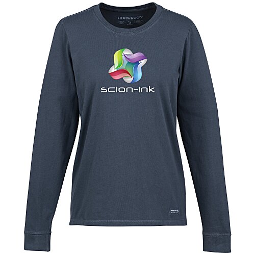 Life is Good Crusher Long Sleeve Tee - Ladies' - Full Color Main Image