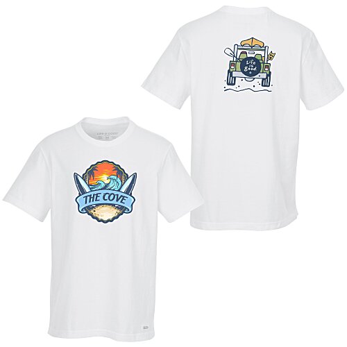 Life is Good Crusher Tee - Men's - Full Color - White - 4WD Main Image