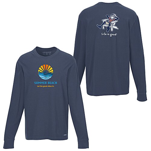 Life is Good Crusher Long Sleeve Tee - Men's - Full Color - Adirondack Main Image