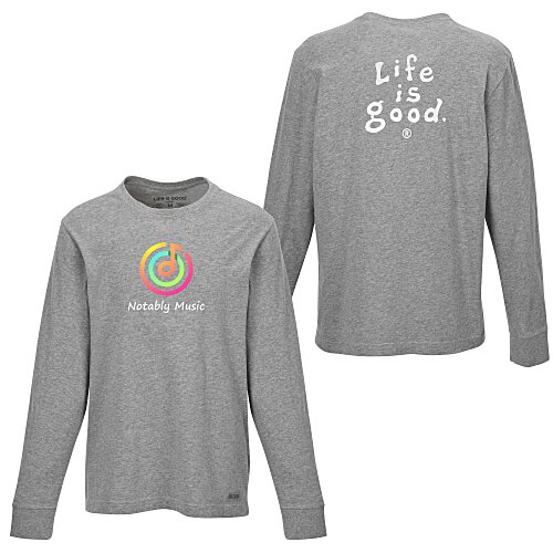 Life is Good Crusher Long Sleeve Tee - Men's - Full Color - LIG Main Image