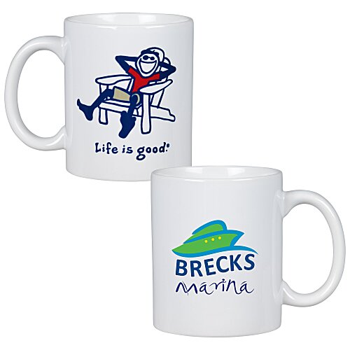 Life is Good Coffee Mug – 11 oz. - Full Color - Adirondack Main Image