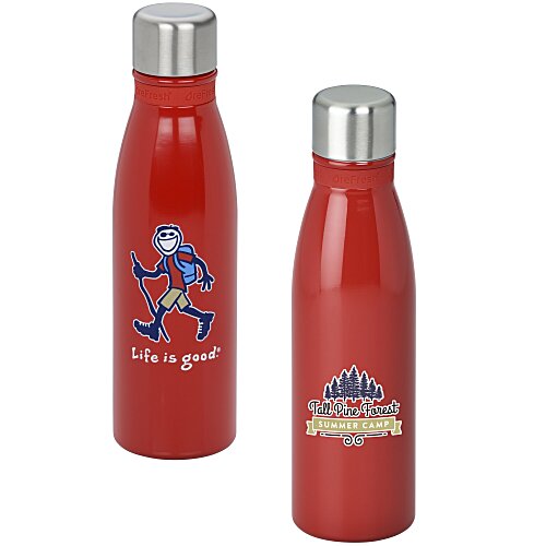 Life is Good Refresh Mayon Bottle – 18 oz - Full Color - Hiking Jake Main Image