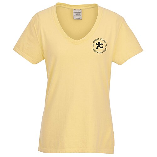 ComfortWash Garment-Dyed V-Neck T-Shirt - Ladies' - Screen Main Image