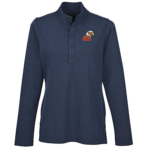 Brooks Brothers Mid Layer Stretch 1/2-Button Fleece Pullover - Ladies' Main Image