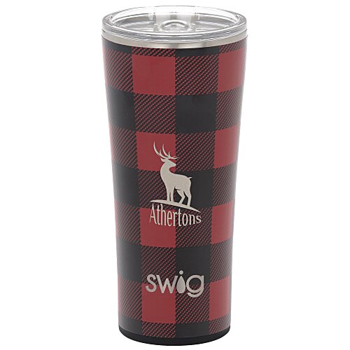 Swig Life Vacuum Tumbler - 22 oz. - Buffalo Plaid Main Image