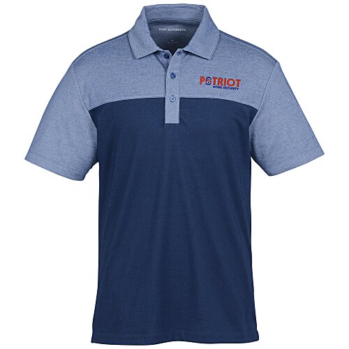 MicroPique Blend Colorblocked Polo Main Image
