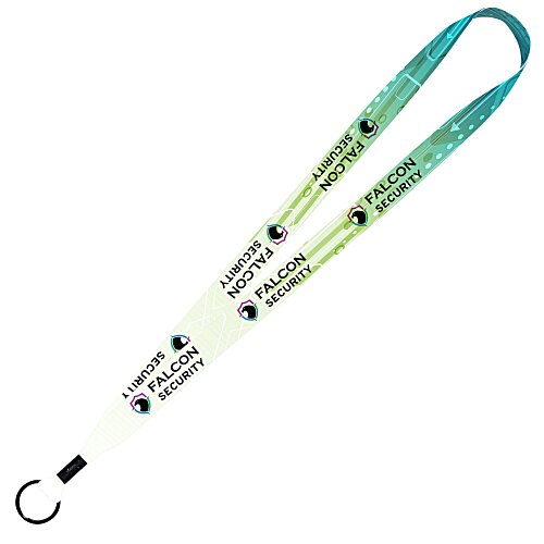 Dye-Sub Recycled Lanyard - 3/4" - 32" - Metal Split Ring Main Image