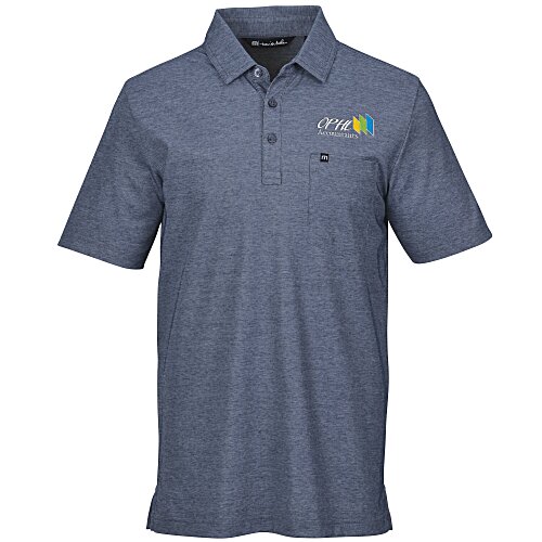 TravisMathew Oceanside Heather Pocket Polo Main Image