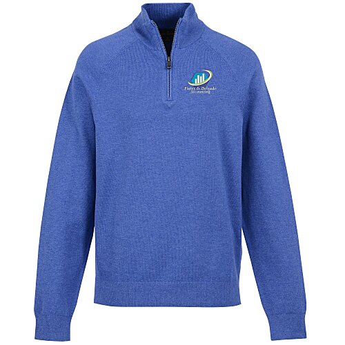 Brooks Brothers Cotton Blend 1/4-Zip Sweater Main Image