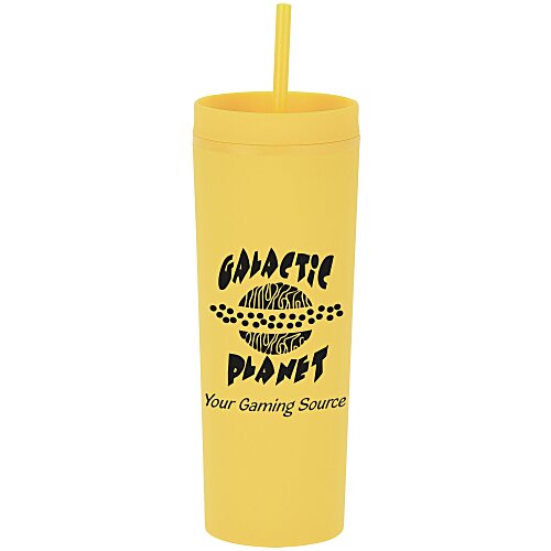 Dash Soft-Touch Acrylic Tumbler with Straw - 17 oz. Main Image