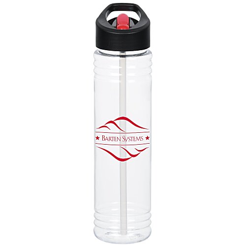 Clear Impact Adventure Bottle with Two-Tone Flip Straw Lid - 32 oz Main Image