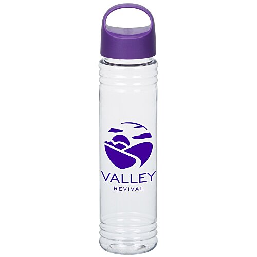 Clear Impact Adventure Bottle with Oval Crest Lid - 32 oz Main Image