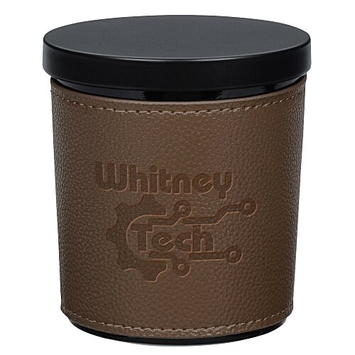 Candle with Leatherette Sleeve - 5.5 oz. Main Image