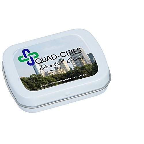 Hinged Mint Tin with Full Color Dome - Small - 24 hr Main Image