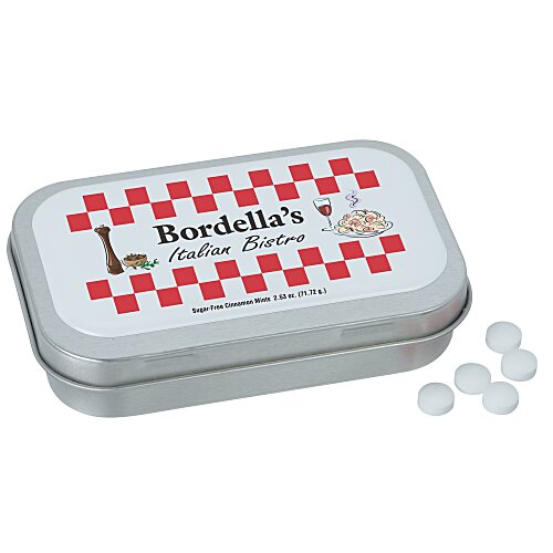 Hinged Mint Tin with Full Color Dome - Large - 24 hr Main Image