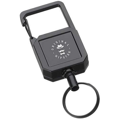 Badge Reel Keychain with Carabiner Main Image