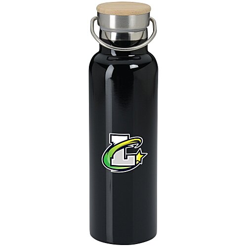 Accord Vacuum Bottle with Wood Lid - 21 oz. - Full Color Main Image