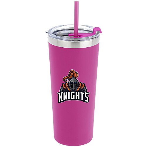 Colma Vacuum Tumbler with Straw - 22 ounces - Colors - Full Color Main Image