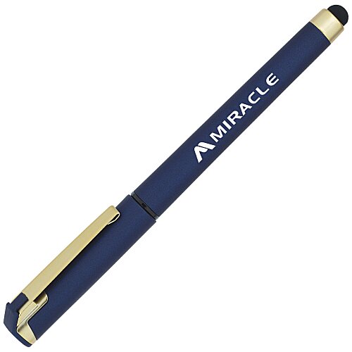 Cali Soft Touch Stylus Gel Pen - Metallic - Matte Gold Main Image