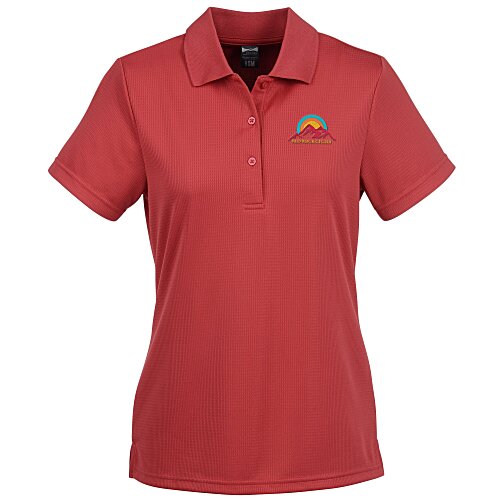 Elm Vertical Dash Jacquard Stripe Polo - Ladies' Main Image