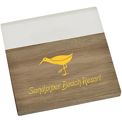 Acacia Wood and Resin Coaster - Square Main Image