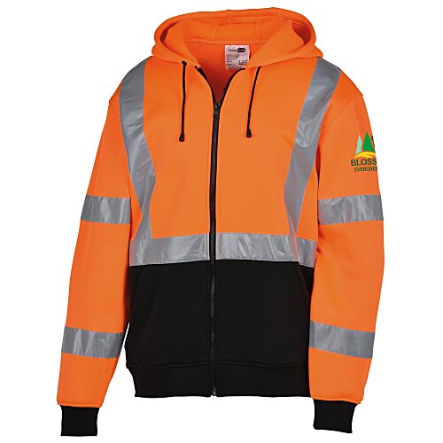 Heavy-Duty Fleece Full-Zip Hoodie Main Image